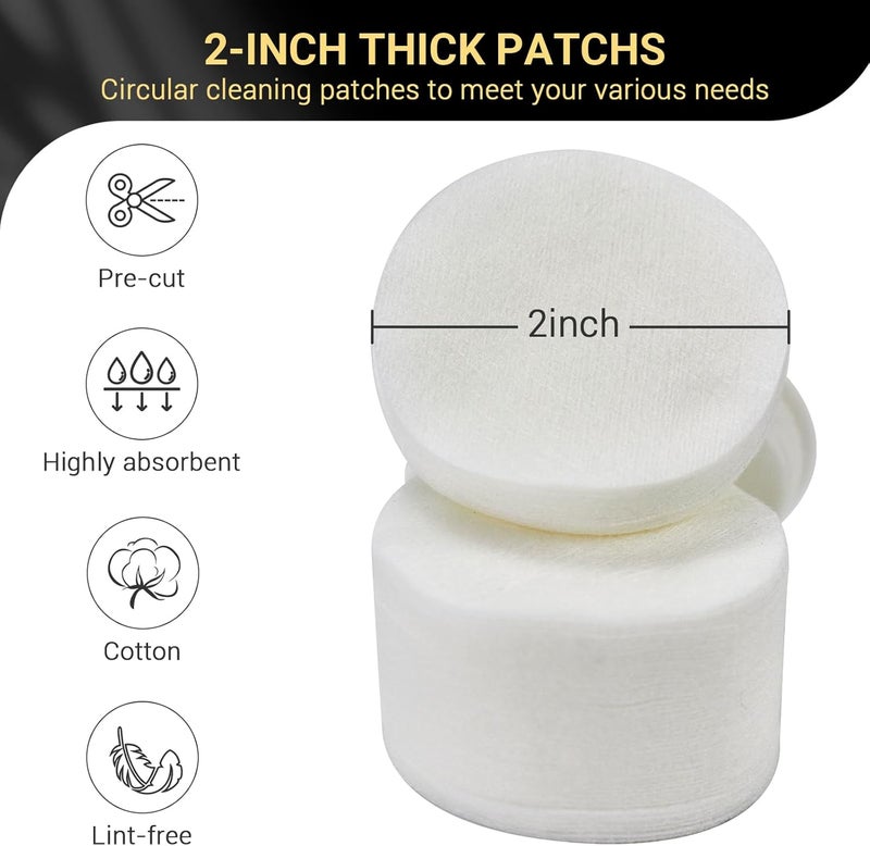 PINGMIC Thick Gun Cleaning Patches, Gun Cleaning Pads with Storage Box Gun Cleaning Cloth Round Gun Cleaner 9mm Cleaning Patches for Firearms Fit for .22 .380 .308 .357 .45 Caliber Gun Cleaning Wipes - Image 4